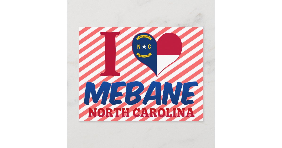 Mebane, North Carolina Postcard Zazzle