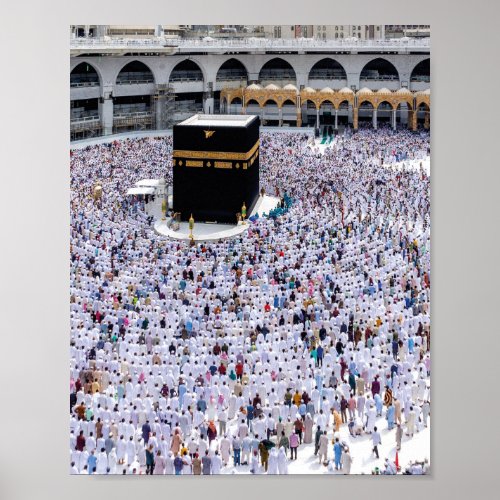 Mecca In Saudi Arabia Beautiful Mosque Poster