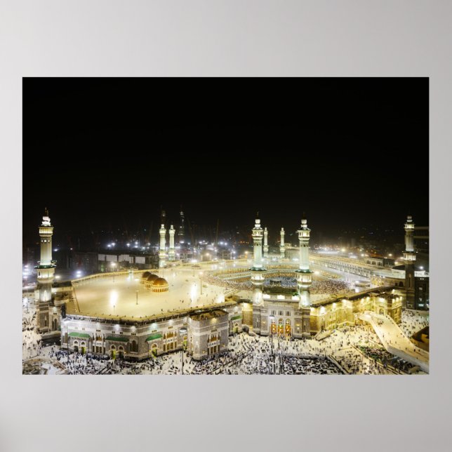 Mecca Islamic Holy Place Value Mat Poster (Front)