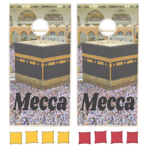 Mecca Saudi Arabia Islams holiest city Kaaba Cornhole Set