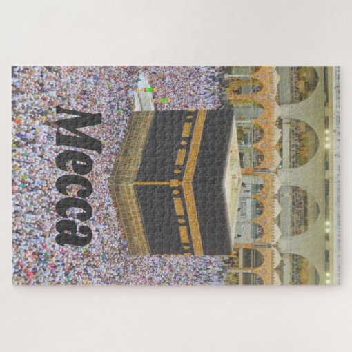 Mecca Saudi Arabia Islam’s holiest city, Kaaba Jigsaw Puzzle Zazzle
