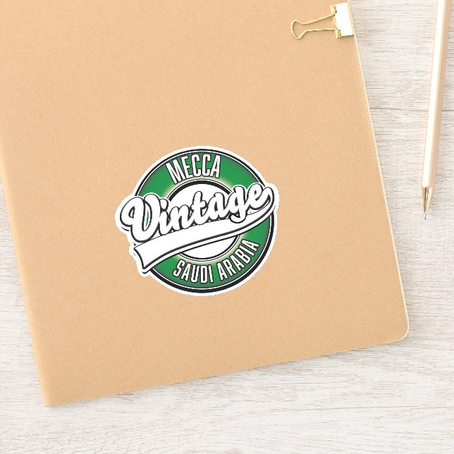 Mecca saudi arabia vintage logo sticker (Notebook)