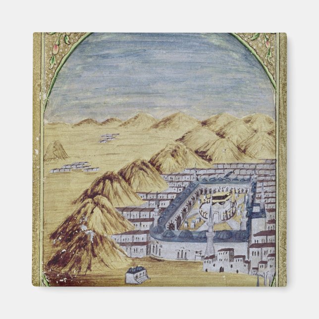 Mecca surrounded by the Mountains of Arafa Magnet (Front)