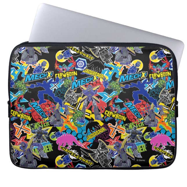 MECH-X4 Character Pattern Laptop Sleeve (Front)