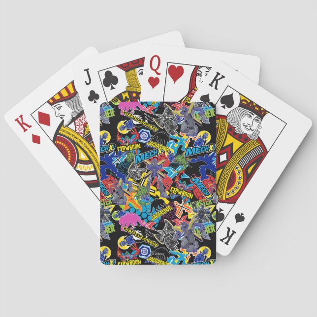 MECH-X4 Character Pattern Poker Cards (Back)