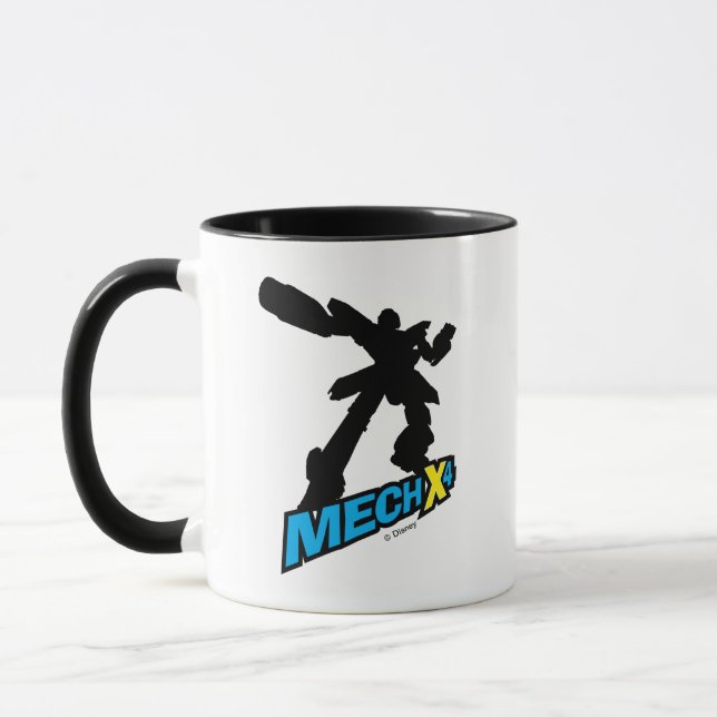 Mech X4 Silhouette Mug (Left)
