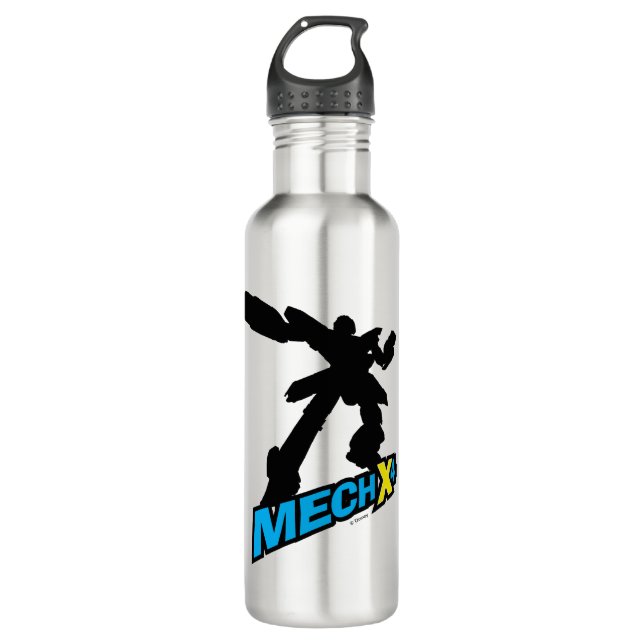 Mech X4 Silhouette Stainless Steel Water Bottle (Front)