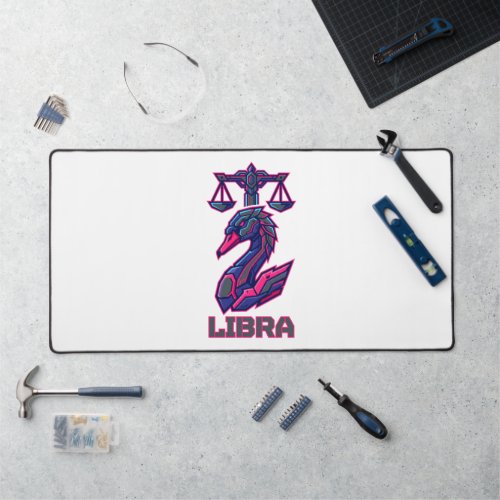 Mecha SciFi Cyber Libra Zodiac Gaming Armor Desk Mat