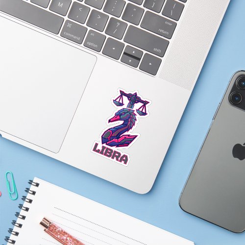 Mecha SciFi Cyber Libra Zodiac Gaming Armor Sticker
