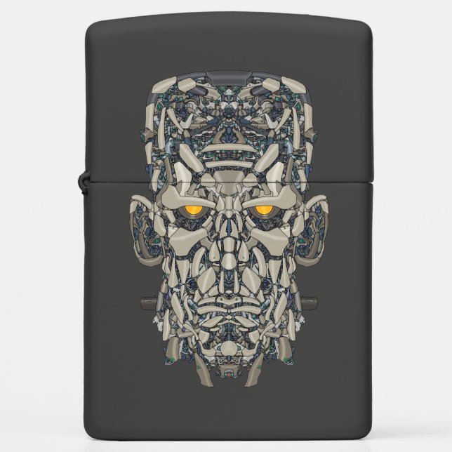 Mecha Soul Frankenstein Monster Zippo Lighter  (Front)