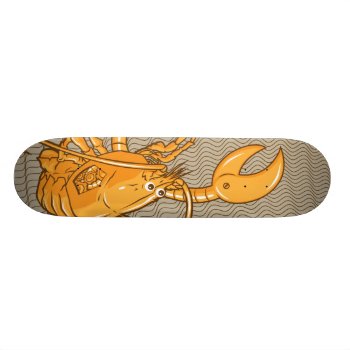 Mechalobster Skateboard Deck by zazzleskateboards at Zazzle