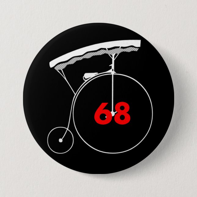 Mechanic 68 pinback button (Front)