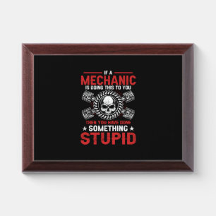 Mechanic Art A Mechanic Is Doing Award Plaque