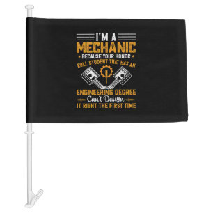 Mechanic Art   I Am A Mechanic Car Flag