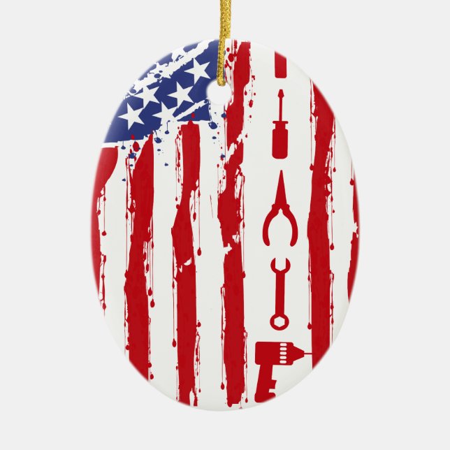 Mechanic - Auto Mechanic car maintenance trade Ceramic Ornament (Front)