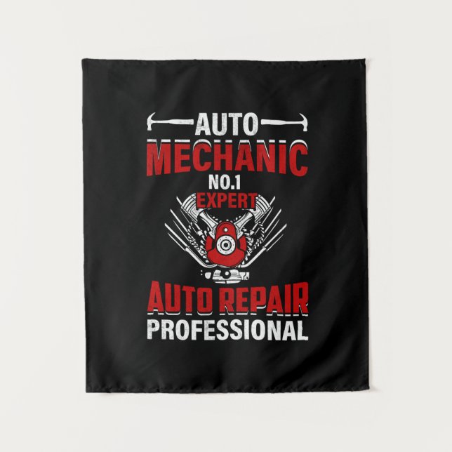 Mechanic Auto Mechanic No 1 Expert Tapestry (Front)