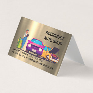 Mechanic Auto Repair Shop Business Card