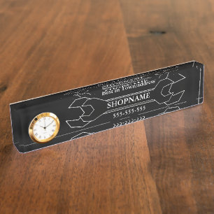 Mechanic/Auto Shop Desk Name Plate