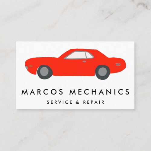 MECHANIC Automobile Classic Car Auto Repair CUSTOM Business Card