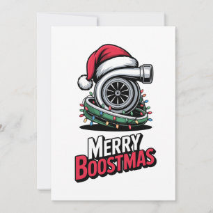 Mechanic Boost Turbo Engine Nitro Santa Lovers Invitation