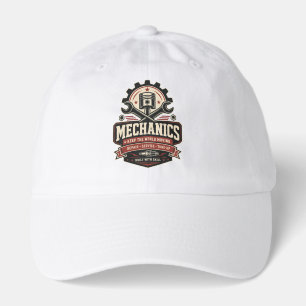 Mechanic Built to Fix Front & Back Garage Men's Hat