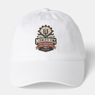 Mechanic Built to Fix Front & Back Garage Men's Hat