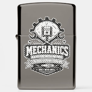 Mechanic Built to Fix Front & Back Garage Men's Zippo Lighter