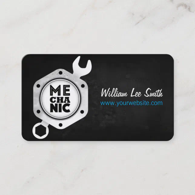 Mechanic business card | Zazzle