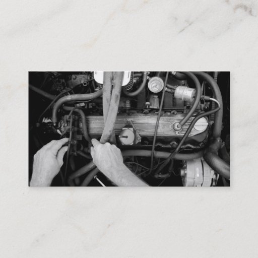 Customizable Mechanic Business Card