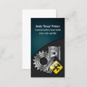 Mechanic Business Card Piston and Gear (Front/Back)