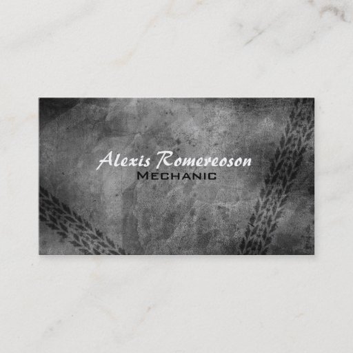 Customizable Mechanic Business Cards