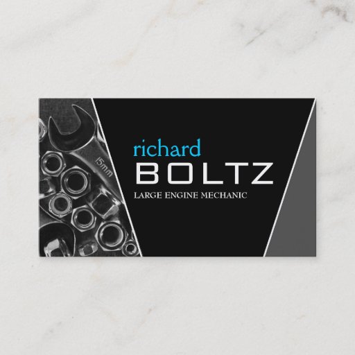 Customizable Mechanic - Business Cards