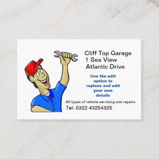 Mechanic Business Cards