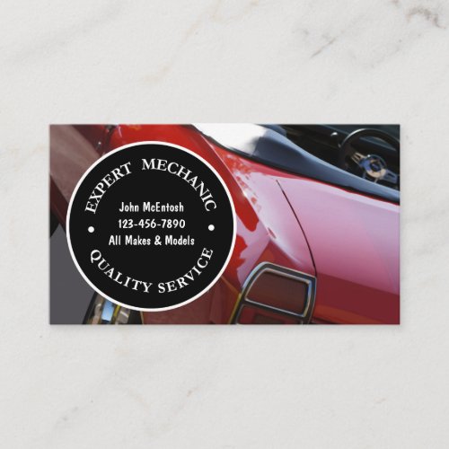 Mechanic Business Cards