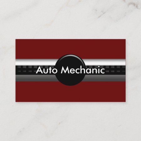 Mechanic Business Cards