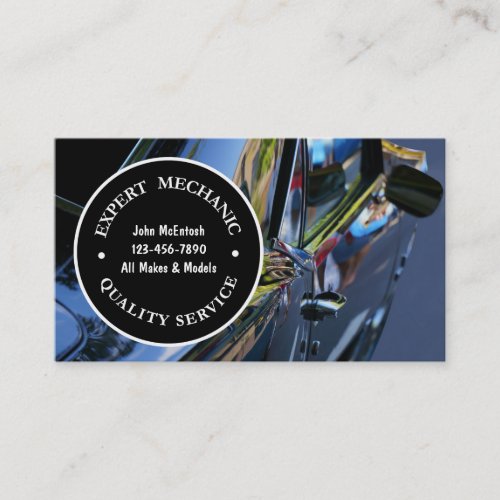 Mechanic Business Cards