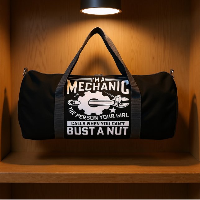 Mechanic Bust A Nut Duffle Bag (Creator Uploaded)