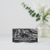 Mechanic Car Auto Repair Engine QR Code Business Card | Zazzle