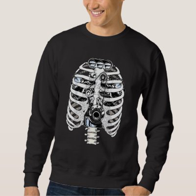 Mechanic Car Engineer Skeleton Mechanics Sweatshirt