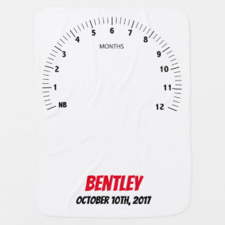 Mechanic, Car Racing Milestone Swaddle/ Baby Blanket