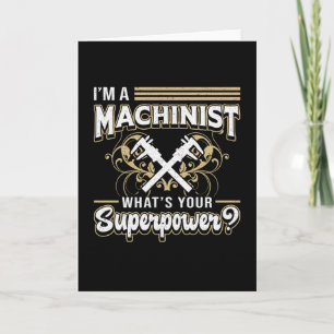 Mechanic CNC Machinist Machine Superpower Gift Card