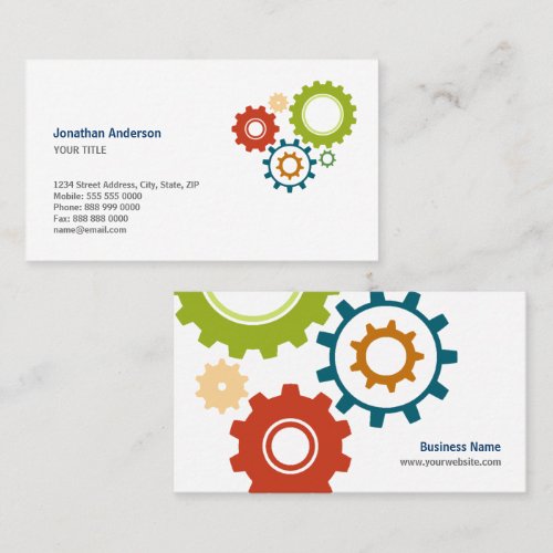 Mechanical Cogs business cards