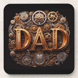 Mechanic DAD Automotive Theme Beverage Coaster