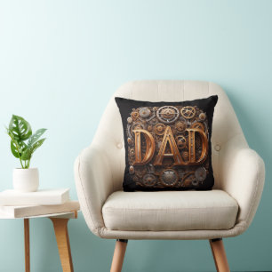 Mechanic DAD Automotive Theme Throw Pillow