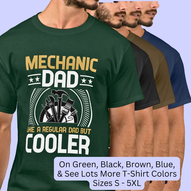 Mechanic Dad Like Regular But Cooler Tools T-Shirt (Creator Uploaded)