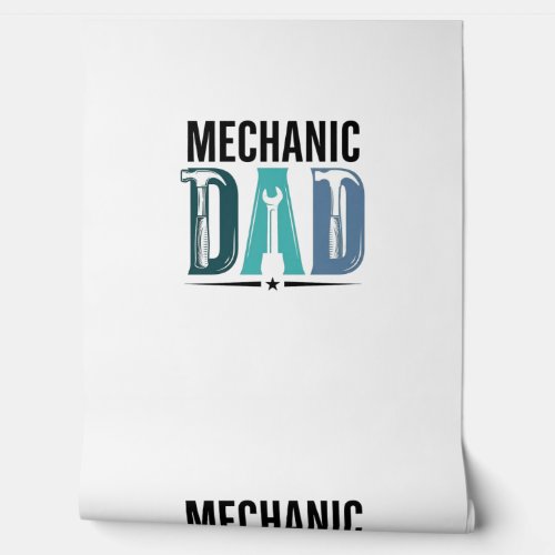 Mechanic Dad Vintage Tool Typography Design_1 Wallpaper