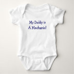 Mechanic Dad With Dirty Hand Prints On Back Baby Bodysuit at Zazzle