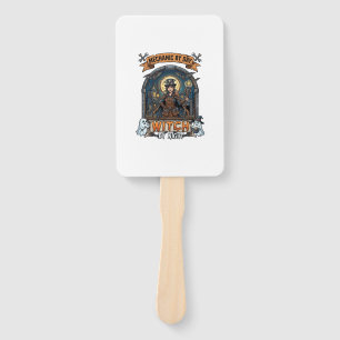 Mechanic Day Witch Night Halloween Steampunk Woman Hand Fan