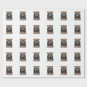 Mechanic Day Witch Night Halloween Steampunk Woman Wrapping Paper