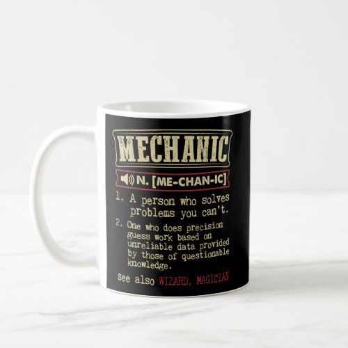 Mechanic Definition Coffee Mug